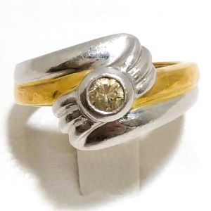 18金プラチナコンビダイヤモンドリング買取実績画像