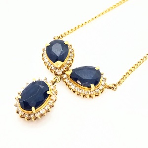 サファイアS(3.5ctダイヤモンドMD(0.5ct K18 ネックレス 買取相場