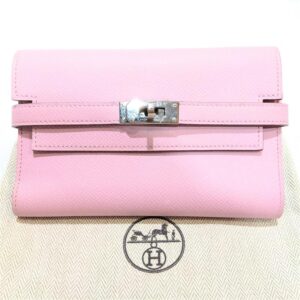 エルメス(HERMES) ケリーウォレット ミディアム D刻印 モーブシルベストル×ジョーナプル シルバー金具 Ｂランク 買取相場