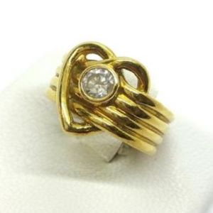 ダイヤモンド D(0.32ct J SI2 K18 リング 買取実績