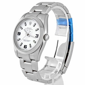 ロレックス(ROLEX)　時計 114200 エアキング M番 腕時計 ホワイト文字盤 SS メンズ 買取相場