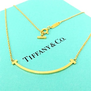 ティファニー(Tiffany&CO) ティファニーT スマイルネックレス スモール 750YG ABランク ティファニー買取相場-ゴールドプラザ千里中央店(大阪府豊中市)｜ブランド買取実績画像