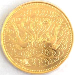24金(K24) 投資用地金 天皇陛下御在位60年記念 10万円金貨 買取相場