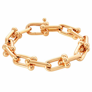 9/9 ティファニー(Tiffany＆Co) ブレスレット ハードウェア ラージリンク K18RG ABランク 買取実績画像