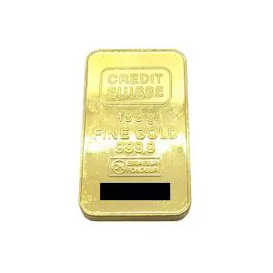 インゴットK (IK) 投資用地金 クレジットスイス 100ｇ 1本 買取相場