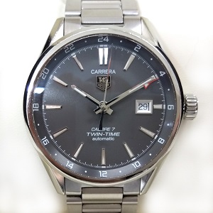 タグ・ホイヤー(TAG Heuer) カレラ ツインタイムキャリバー7 WAR2012 自動巻き SS Bランク 買取相場