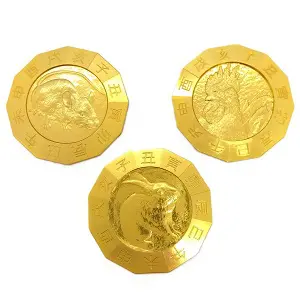 24金(K24) 投資用地金 干支メダル 子・卯・酉 買取相場