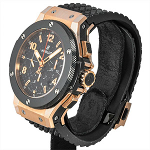 ウブロ(HUBLOT) 腕時計 ビッグバン・ゴールドセラミック 301.PB.131.RX 自動巻 K18 ラバー ABランク ウブロ買取相場-町田店(東京都町田市)|時計買取実績