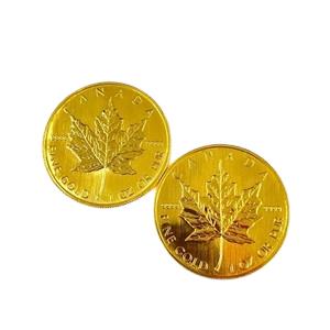 24金(K24) 投資用地金 メイプルリーフ金貨1オンス 2枚 買取相場