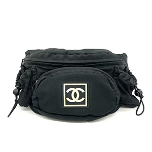 シャネル(CHANEL) スポーツライン ボディバッグ ナイロン ブラック Bランク 買取相場