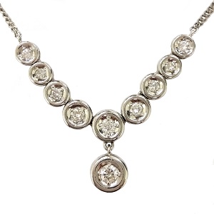 ダイヤモンド MD(0.32ct PT850 ネックレス 10P ダイヤモンド買取相場