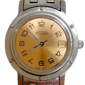 エルメス (HERMES) 時計 クッリパー CL4.210 オレンジ文字盤 買取相場