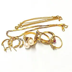 18金(K18) アクセサリー ネックレス リング 買取相場