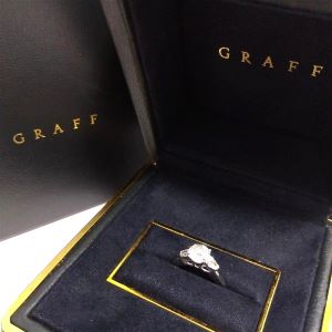 グラフ(GRAFF) プロミス ラウンド エンゲージリング Pt950 ダイヤモンド 0.70ct G IF Bランク 買取相場