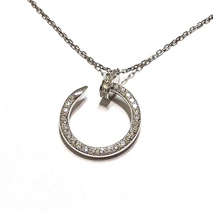 カルティエ(CARTIER) ジュストアンクル ダイヤモンド ネックレス 750 WG ABランク 買取相場