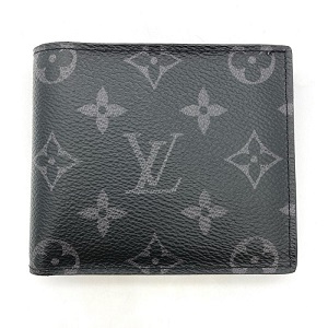 ルイ・ヴィトン(Louis Vuitton) 二つ折り財布 ポルトフォイユ・マルコNM モノグラム・エクリプス M62545 Bランク 買取相場