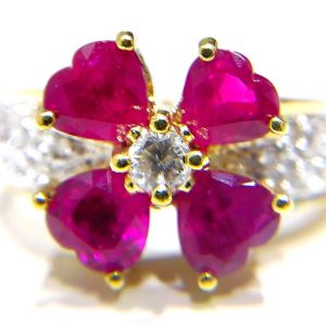 ルビー MR(1.50ct ダイヤモンド MD(0.23ct リング K18 買取相場