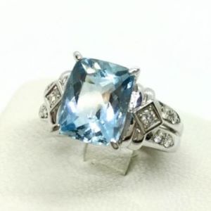 タサキ(TASAKI) リング アクアマリン AQ(2.97ct ダイヤモンド MD(0.16ct Pt850 買取相場