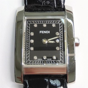 フェンディ(FENDI) 時計 クラシコ 12Pダイヤ クォーツ ステンレス レザーベルト 055-7000L-277 ABランク 買取相場