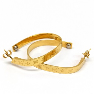 ルイ・ヴィトン(Louis Vuitton) ピアス フープナノグラム M00220 Bランク 買取相場