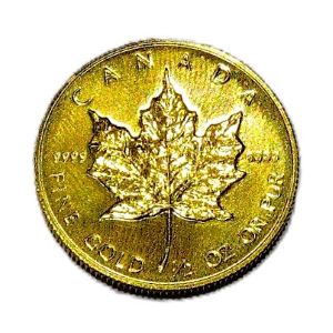 24金(K24) 投資用地金 メイプルリーフ金貨 1/2オンス 買取相場