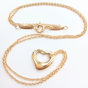 ティファニー(Tiffany&CO) オープンハート ネックレス 750 ABランク ティファニー(Tiffany&CO)買取相場