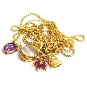 18金(K18) アクセサリー ネックレス トップ 買取相場