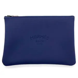 エルメス(HERMES) ポーチ ネオバンMM ナイロン×ポリウレタン ブルーマリン ABランク 買取相場