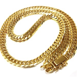 18金(K18) アクセサリー 喜平ネックレス 6面 ダブル 買取相場