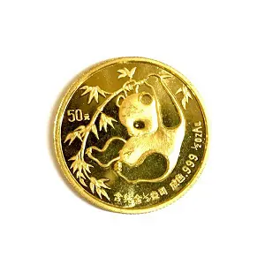 K24(24金) 投資用地金 パンダ金貨1/2oz 買取相場