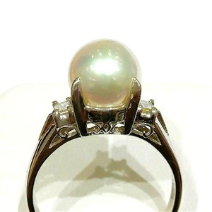 パール(9.0㎜ メレダイヤ MD(0.21ct PT900 リング 買取相場