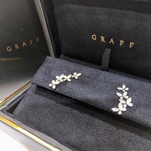 グラフ(GRAFF) バタフライ クライマー ピアス 750 WG パヴェダイヤ ABランク 買取相場