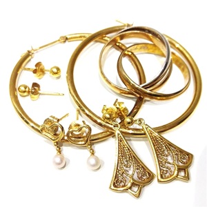 18金(K18) アクセサリー リング ピアス 買取相場