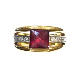 ルビー R(1.60ct ダイヤモンド MD(0.24ct K18/Pt900 リング ルビー買取相場-横浜店(神奈川県横浜市)｜宝石買取実績