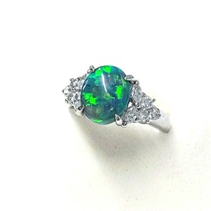 ブラックオパール BO(2.15ct ダイヤモンド MD(0.52ct Pt900 リング オパール買取相場-千葉店(千葉県千葉市)｜宝石買取実績