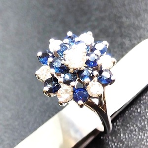 サファイア S(推定0.6ct メレダイヤMD(推定0.5ct 14金(K14) リング サファイア買取相場