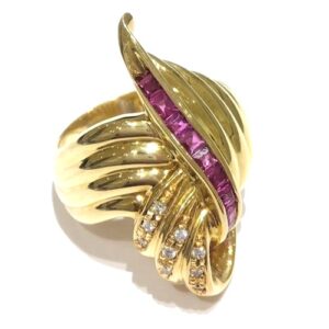 メレルビー(0.70ct MD0.06ct K18 リング ジュエリー買取相場