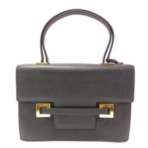 デルヴォー(DELVAUX) ハンドバッグ ブラック Bランク  買取相場