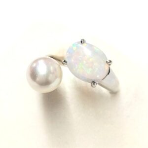 ホワイトオパール O(1.30ct Pt900 リング 買取相場
