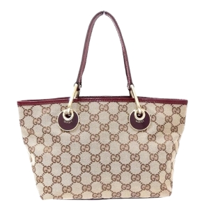 グッチ(GUCCI) 120844 GGキャンバス ハンドバッグ ボルドー Cランク 買取相場