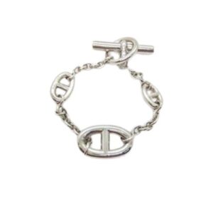 エルメス(HERMES) エルメス ファランドール シェーヌダンクル ブレスレット Bランク 買取相場