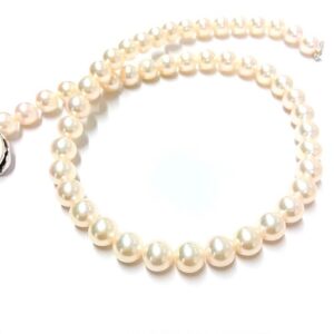パール(8.8mm～12mm前後 SILVER金具 ネックレス 40cm 買取相場