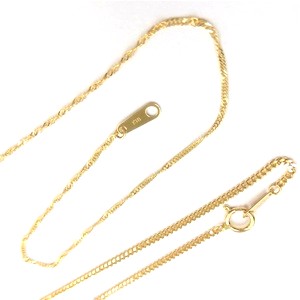 18金(K18) アクセサリー ネックレス1点 ブレスレット1点 買取相場