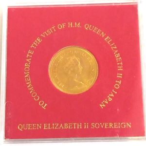 22金(K22) 投資用地金 ソブリン金貨 1/2oz 買取相場