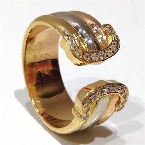 カルティエ(Cartier) C2リング スリーカラー 750 ABランク 買取相場