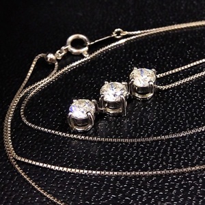 ダイヤモンド D(1.0ct H SI2 Pt850/Pt900 ネックレス 買取相場