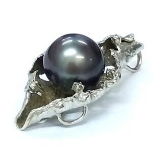 パール (15.2mm) メレダイヤ MD)0.10ct 18金ホワイトゴールド(K18WG) ペンダントトップ 買取相場-天王寺あべの店(大阪府大阪市) | 宝石買取実績