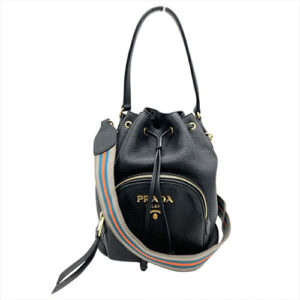 プラダ(PRADA) ハンドバッグ 2Wayドローストリングバッグ ゴールド金具 ヴィッテロダイノ レディース 黒 Bランク プラダ(PRADA)買取相場-高槻店(大阪府高槻市) |ブランド買取実績