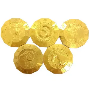 24金(K24) 干支メダル(牛･巳･寅･未･午) 買取相場