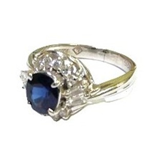 サファイア S(1.02ct ダイヤモンド MD(0.30ct Pt900 リング 買取相場